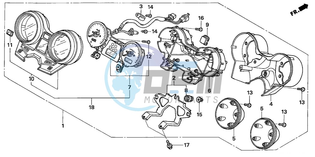 METER (CB1300/A/F/F1)