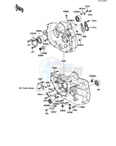 KZ 250 W [LTD BELT] (W1) [LTD BELT] drawing CRANKCASE