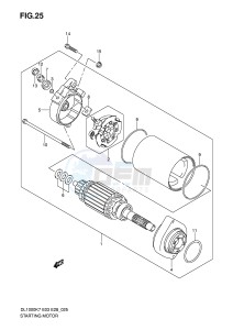 DL1000 (E3-E28) V-Strom drawing STARTING MOTOR