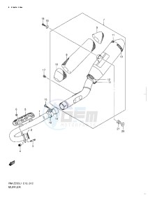 RM-Z 250 drawing MUFFLER L1