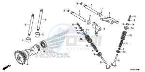 TRX250TEH Europe Direct - (ED) drawing CAMSHAFT/VALVE