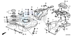 TRX420FA5G TRX420F Europe Direct - (ED) drawing FUEL TANK