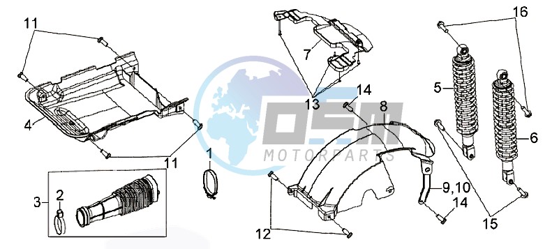 REAR FENDER /REAR SUSPENSION