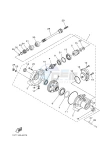 YFM550FWAD YFM5FGPB GRIZZLY 550 EPS (1HSA) drawing FRONT DIFFERENTIAL