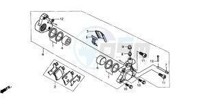 SH100 drawing FRONT BRAKE CALIPER