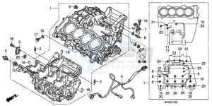 CB600F3A Australia - (U / ST) drawing CRANKCASE