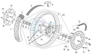 RXV-SXV 450-550 Enduro-Supermotard drawing Rear wheel I