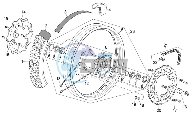 Rear wheel I