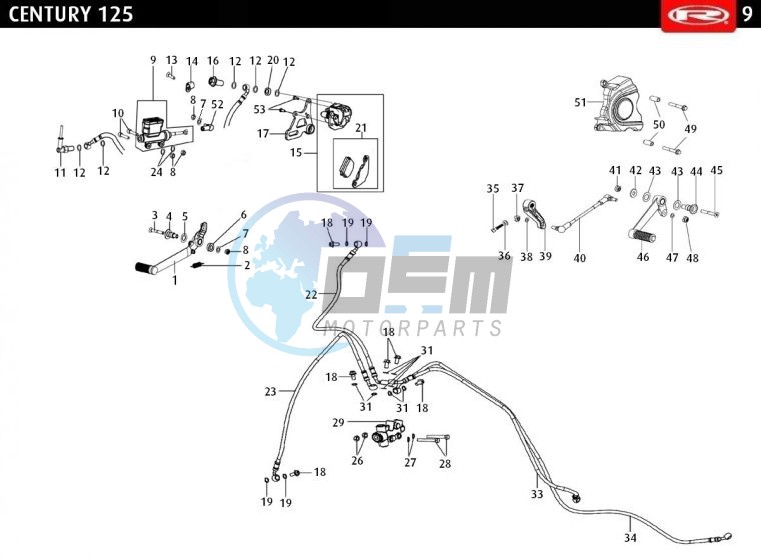 PEDALS CBS BRAKE