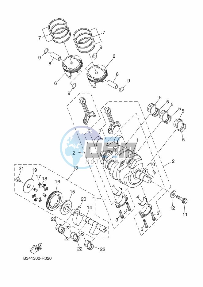 CRANKSHAFT & PISTON