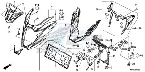 CB500F Europe Direct - (ED) drawing FRONT COWL