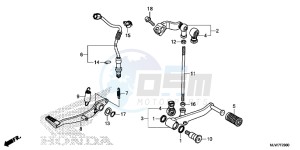 CB500F Europe Direct - (ED) drawing PEDAL