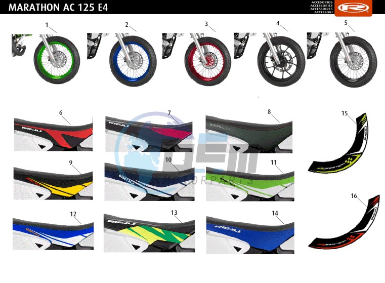 ACCESSOIRIES - WHEELS-SEATS