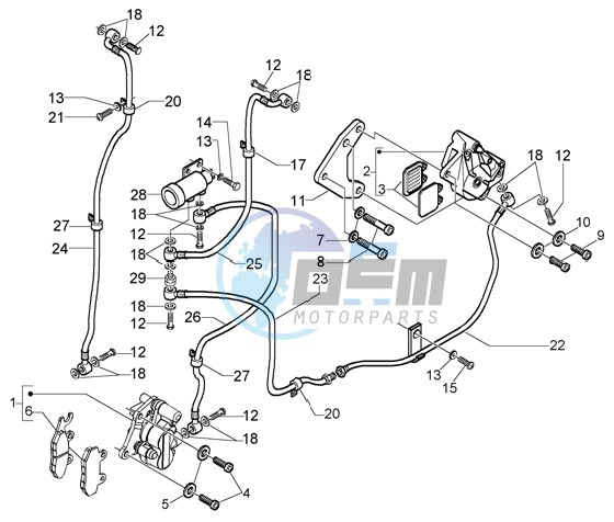 Brakes pipes - Calipers