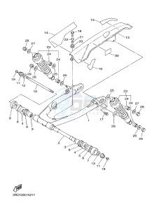 SR400 (2RDB) drawing REAR ARM