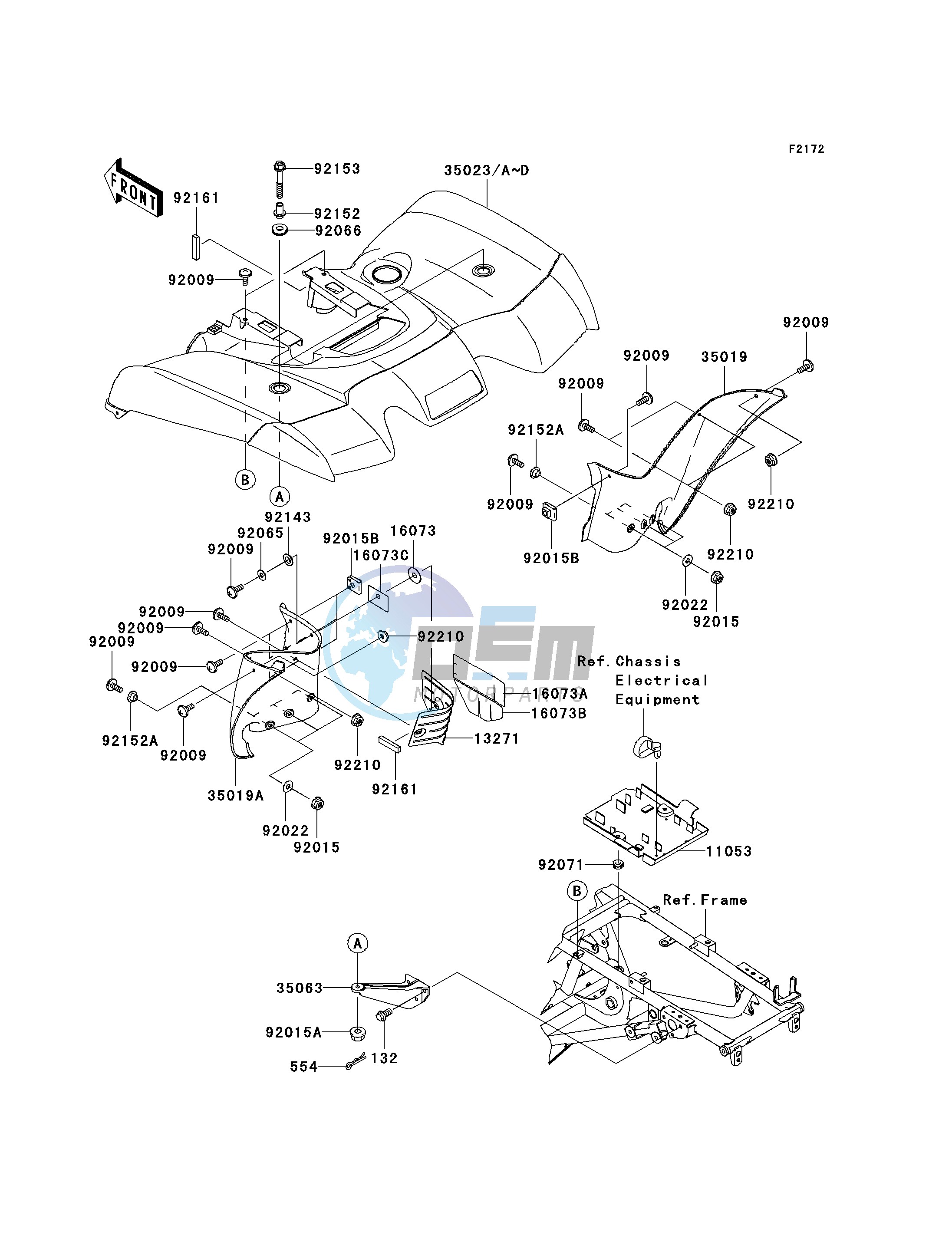 REAR FENDER-- S- -