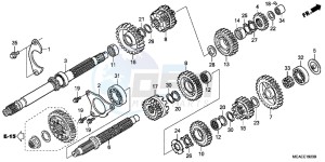 GL1800F GoldWing - GL1800-F 2ED - (2ED) drawing TRANSMISSION