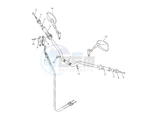 V-MAX 1700 drawing STEERING HANDLE AND CABLE