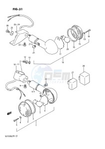 VS750GL (E1) INTRUDER drawing TURN SIGNAL LAMP