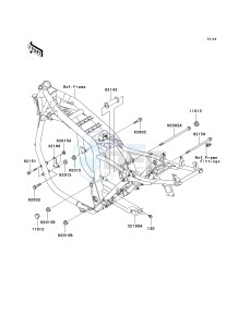 ZR 1200 A [ZRX1200R] (A4-A5) drawing ENGINE MOUNT