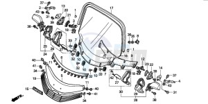 GL1500SE GOLDWING SE drawing WIND SCREEN (GL1500AP/AR)