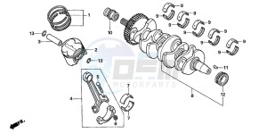 CBF600SA drawing CRANKSHAFT/PISTON (CBF600S6/SA6/N6/NA6)