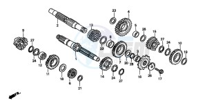 CR250R drawing TRANSMISSION