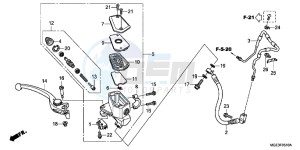 VFR1200FC drawing FR. BRAKE MASTER CYLINDER