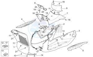 Scarabeo 300 Light e3 drawing Central body