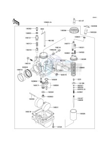 KH 125 M [2000] (M5-M9) drawing CARBURETOR