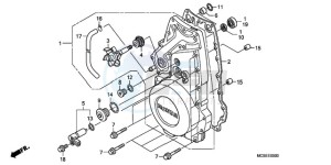 ST1300A9 Korea - (KO / ABS MME) drawing FRONT CRANKCASE COVER