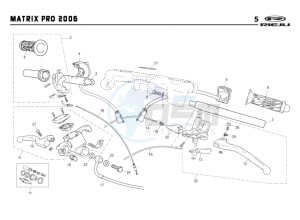 RS2-50-MATRIX-PRO-BLUE drawing HANDLEBAR - CONTROLS