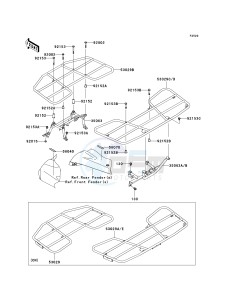 KVF 750 C [BRUTE FORCE 750 4X4I] (C6F-C7F) C6F drawing CARRIER-- S- -