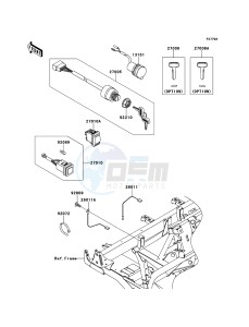 MULE_4010_DIESEL_4X4 KAF950FDF EU drawing Ignition Switch