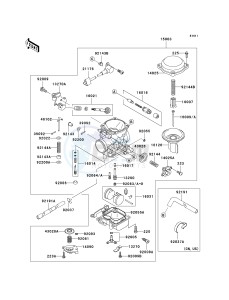 VN 1500 E [VULCAN 1500 CLASSIC] (E7) [VULCAN 1500 CLASSIC] drawing CARBURETOR