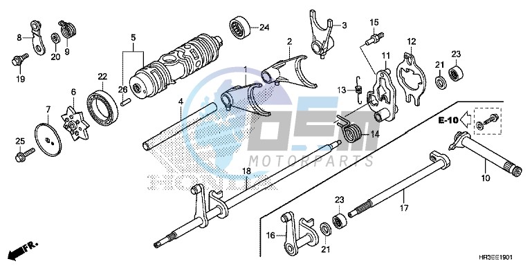 GEARSHIFT FORK (TRX420FE1/FM1/FM2/TE1/TM1)