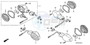 CB1300SA9 SI / ABS BCT MME TWO - (SI / ABS BCT MME TWO) drawing WINKER (CB1300S/CB1300SA)