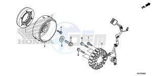 SH300AG TRX250T Europe Direct - (ED) drawing GENERATOR