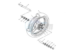 YZF R1 1000 drawing FRONT WHEEL