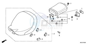 VT750CSC drawing SEAT (VT750CS/ C/ CA)