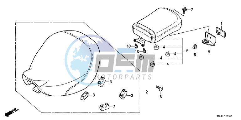 SEAT (VT750CS/ C/ CA)