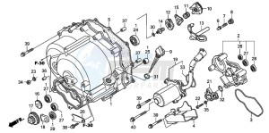 TRX250TE FOURTRAX ES drawing FRONT CRANKCASE COVER (TRX250TE)