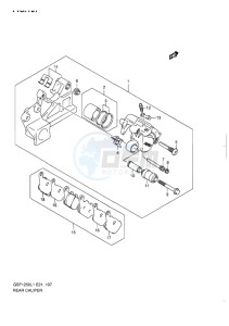 GSF-1250 BANDIT EU drawing REAR CALIPER