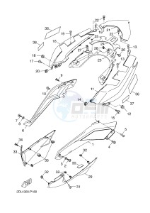 YP250R X-MAX 250 (2DL4 2DL4 2DL4) drawing SIDE COVER