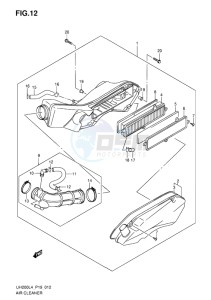 UH200 ABS BURGMAN EU drawing AIR CLEANER