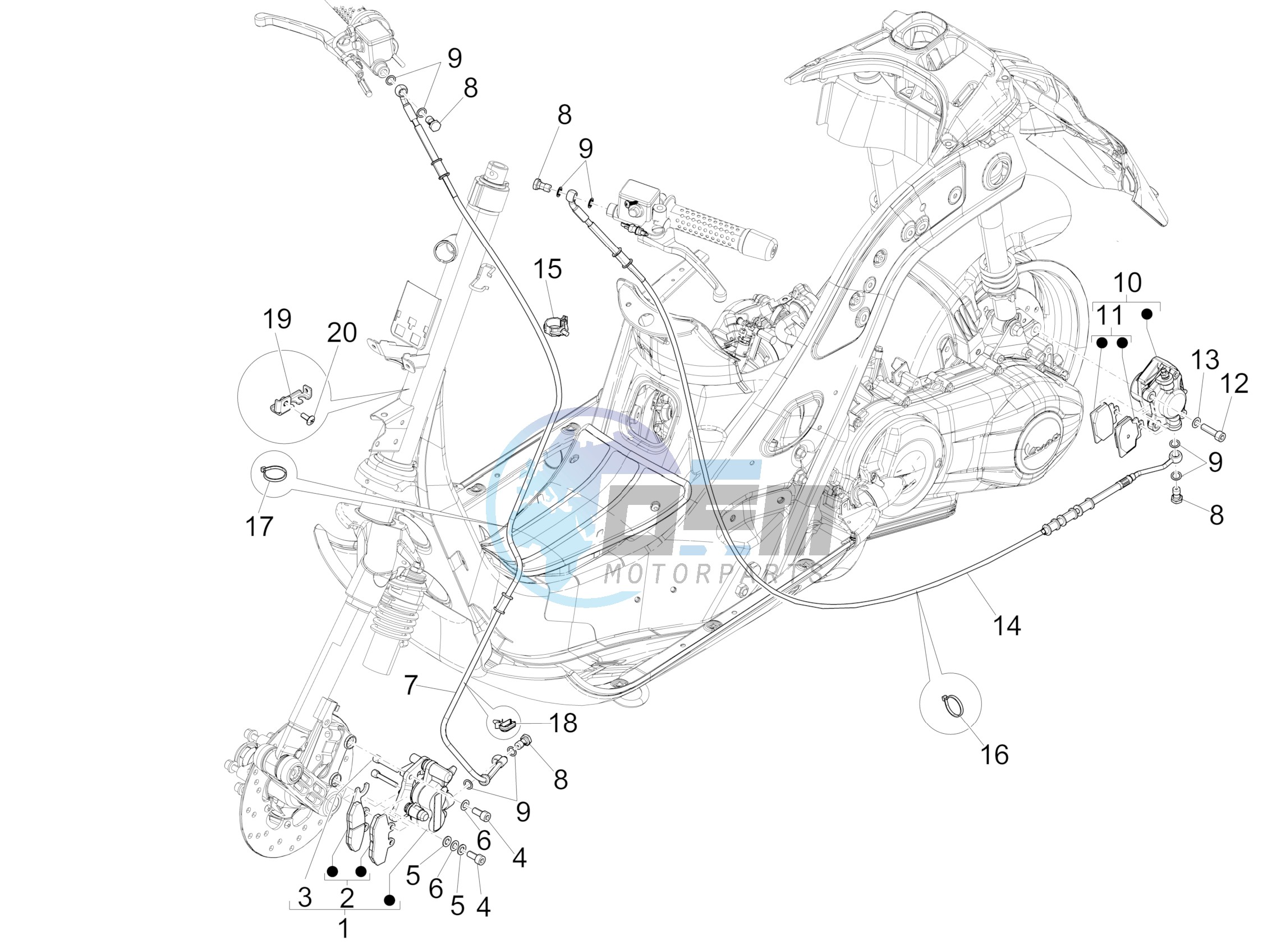 Brakes pipes - Calipers