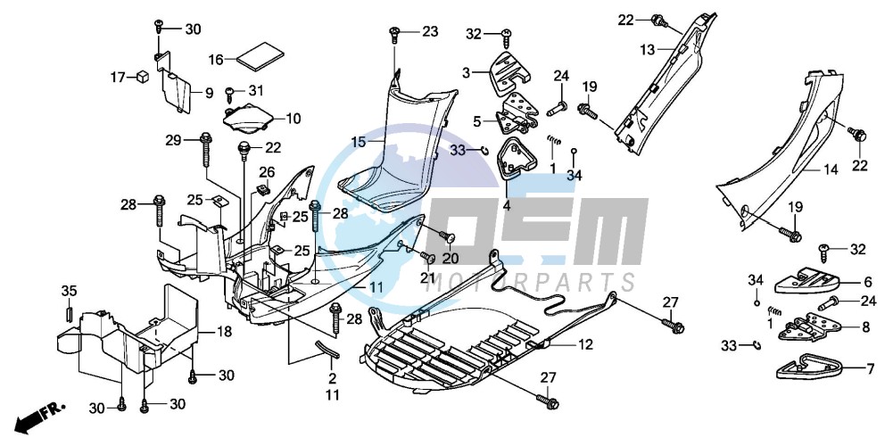 FLOOR PANEL/PILLION STEP