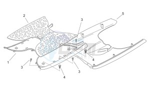 Scarabeo 50 2t (eng. Minarelli) drawing Central body II - Panel