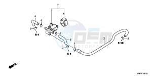 CB1000RAB drawing AIR INJECTION CONTROL VALVE