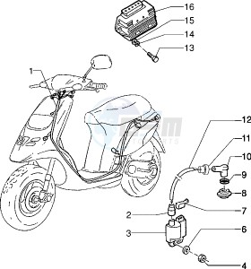 Typhoon 50 XR drawing Electrical devices